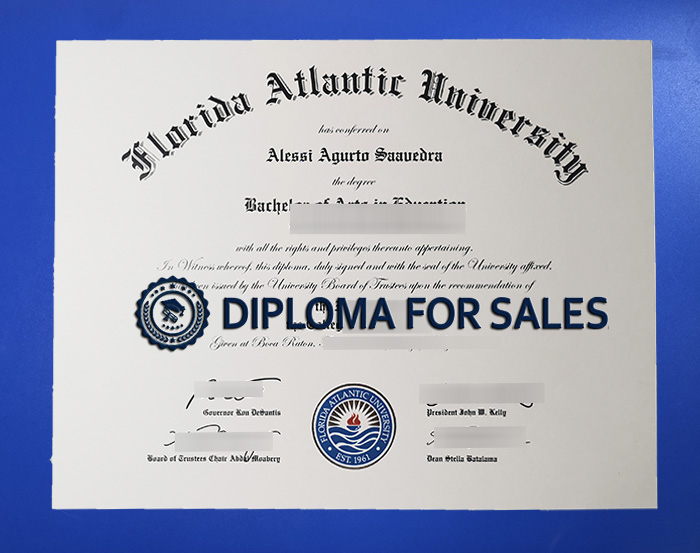 Florida Atlantic University Diploma