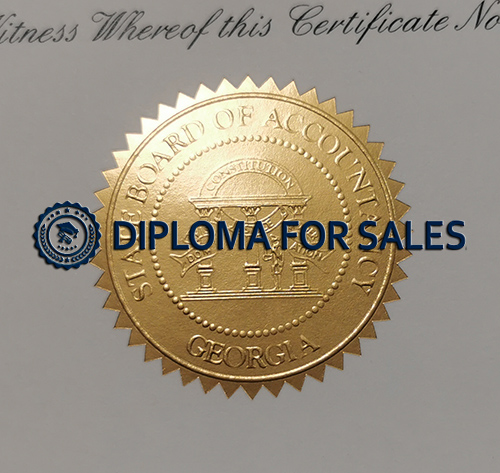 Georgia CPA Certificate Seal
