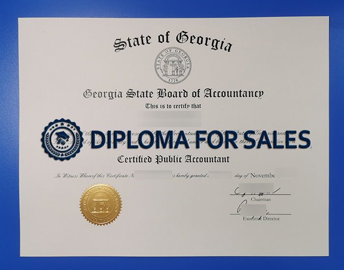 Georgia CPA Certificate