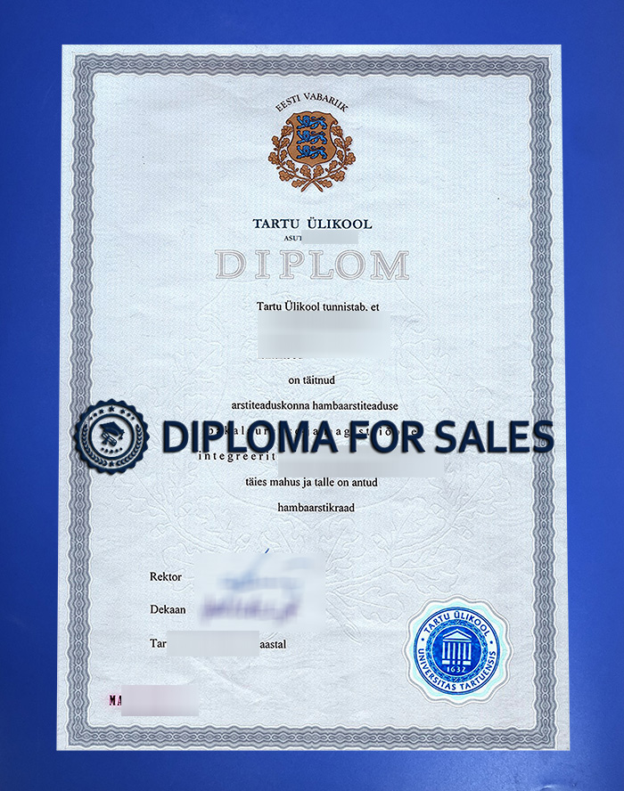 Tartu Ülikool Diploma