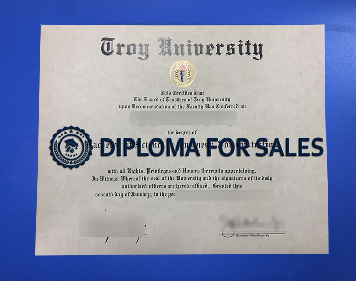 Fake Troy University Diploma