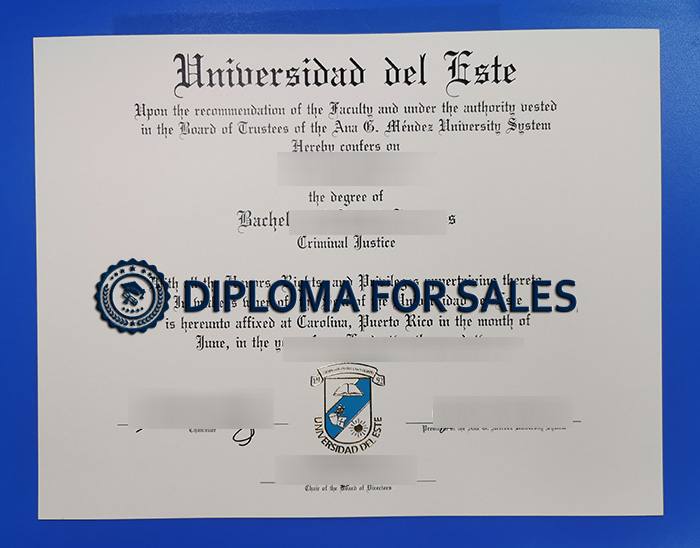 Fake Universidad del Este Diploma