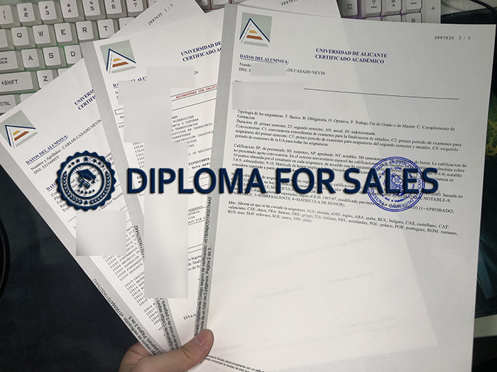 Fake Universidad de Alicante Transcript Fake Universidad de Alicante Transcript