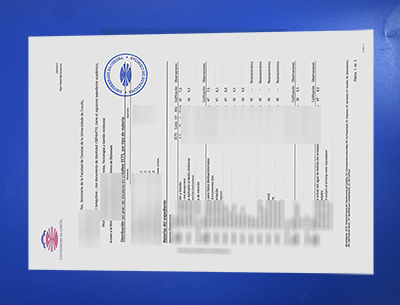 Universidade da Coruña transcript