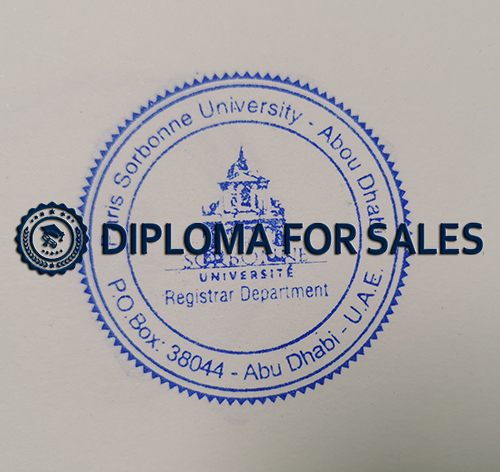 Université Paris4 diploma Seal