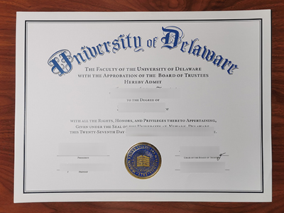 University of Delaware Diploma