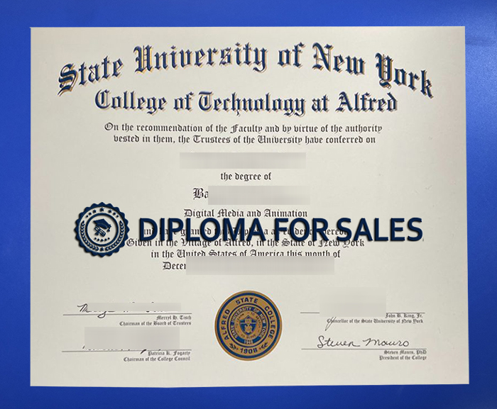 Alfred State College Diploma