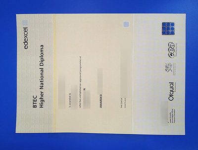 Fake BTEC Higher National Diploma