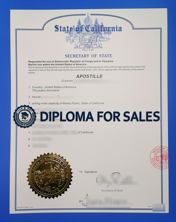 Fake California Apostille