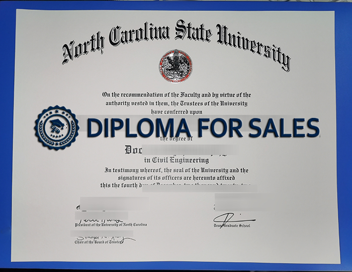 Fake NCSU Diploma