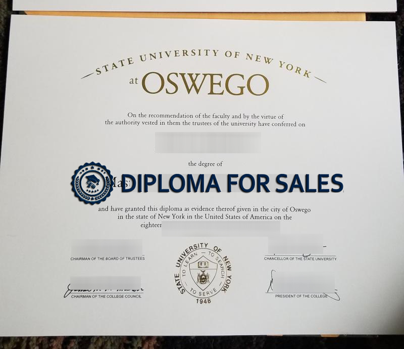 SUNY Oswego Diploma