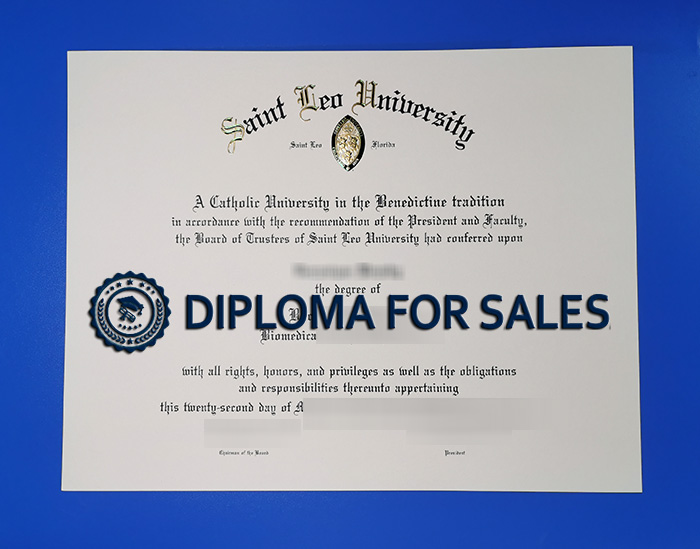 Fake Saint Leo University Diploma
