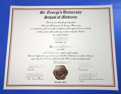 Fake St. George's University Diploma