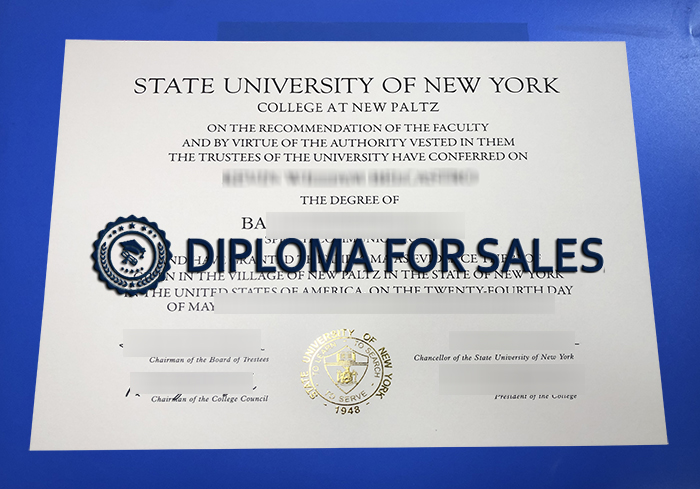 SUNY New Paltz Diploma