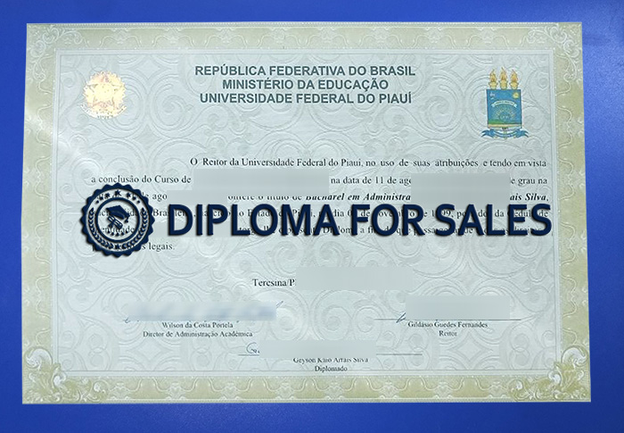 Fake UFPI Diploma