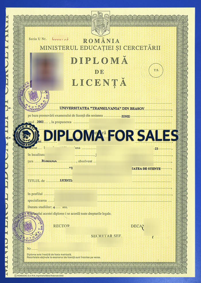 Fake UNITBV Diploma