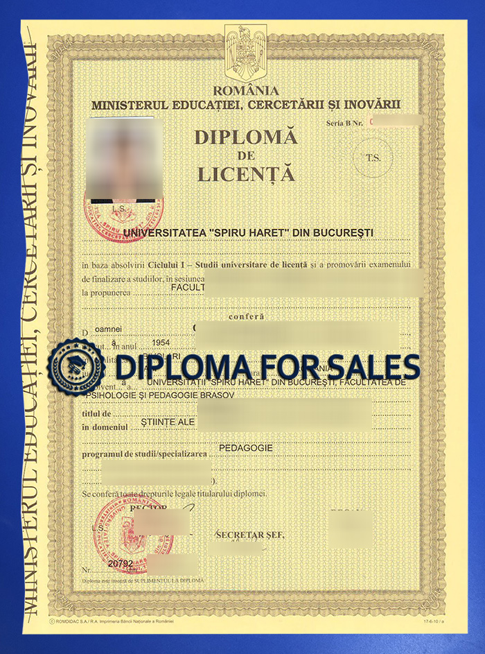 fake Universitatea din Bucureşti Diploma