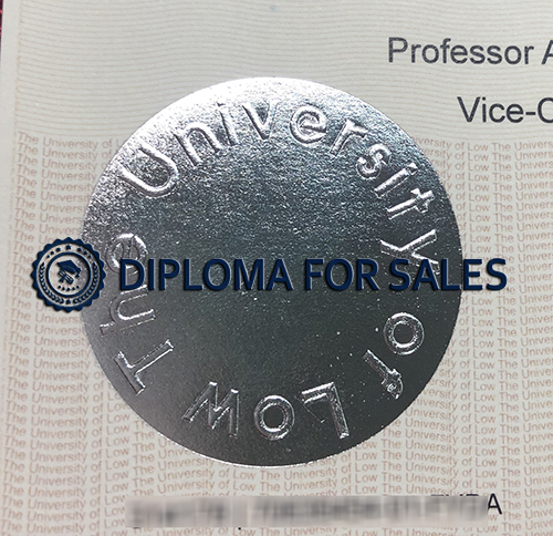 Fake University of Law Degree seal