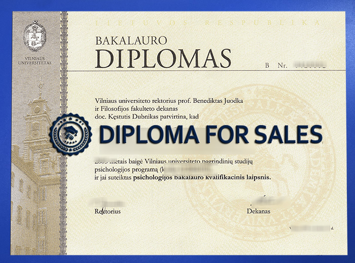 Fake Vilnius University Diploma