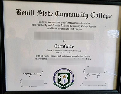 Fake Bevill State Community College Diploma