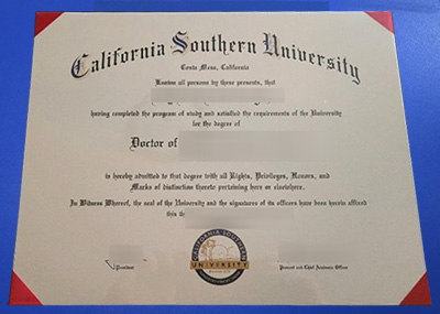 Fake California Southern University Diploma