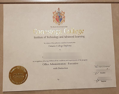 Fake Conestoga College Diploma