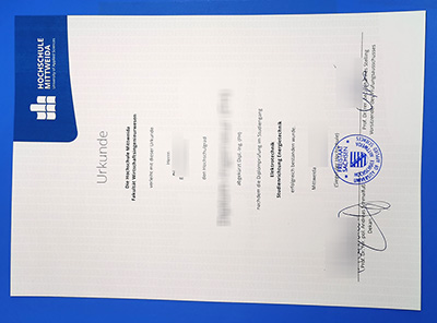 Hochschule Mittweida Urkunde