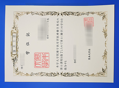 Fake Kumamoto University Diploma