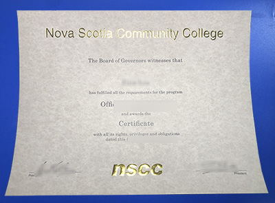 Fake NSCC Diploma