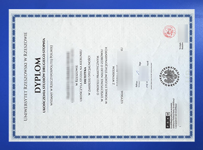 Fake University of Rzeszów Diploma