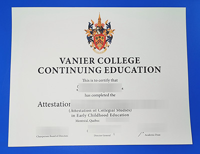 Fake Vanier College Diploma