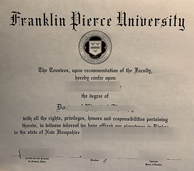 Fake Franklin Pierce University Diploma