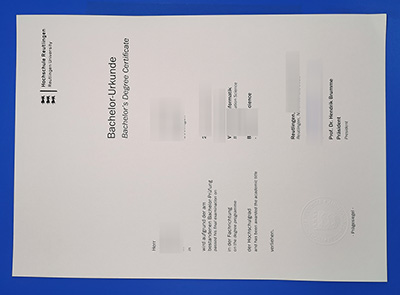 Fake Hochschule Reutlingen Urkunde