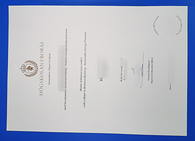 Fake Högskolan i Borås Degree Certificate