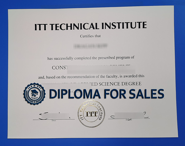 ITT Tech Diploma, ITT Technical Institute Diploma ITT Tech Diploma, ITT Technical Institute Diploma