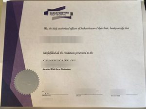 Fake Saskatchewan Polytechnic Diploma