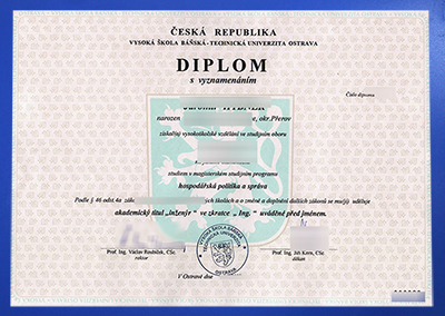 Fake VŠB–TUO Diploma