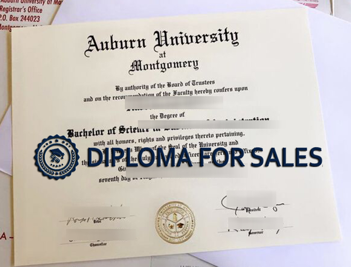 AUM Diploma, Auburn University at Montgomery Diploma