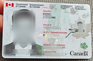 Fake Canada PR Card