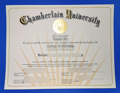 Fake Chamberlain University Diploma