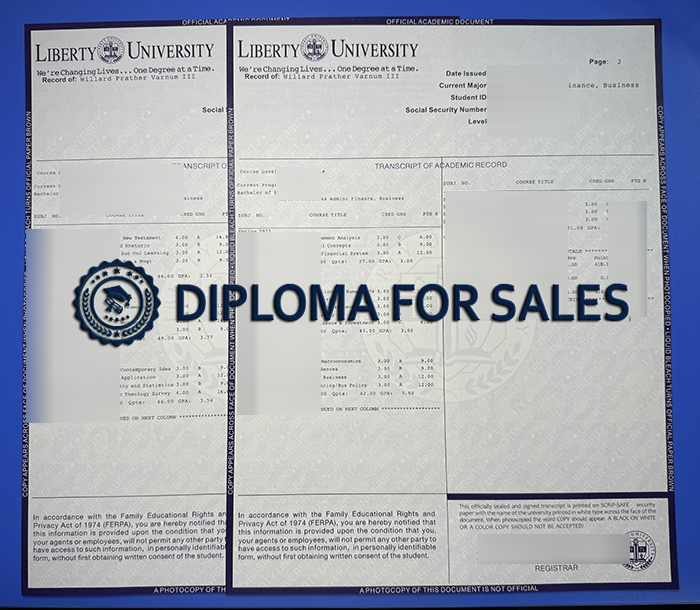 Liberty University Transcript Liberty University Transcript