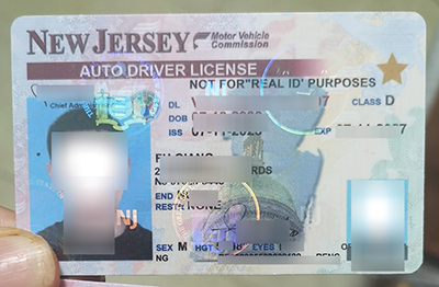 Fake New Jersey ID