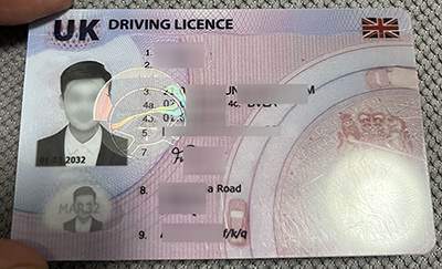 Fake UK Driving Licence