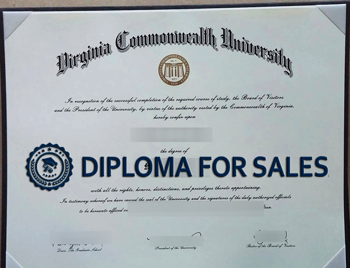 VCU Diploma, Virginia Commonwealth University Diploma VCU Diploma, Virginia Commonwealth University Diploma