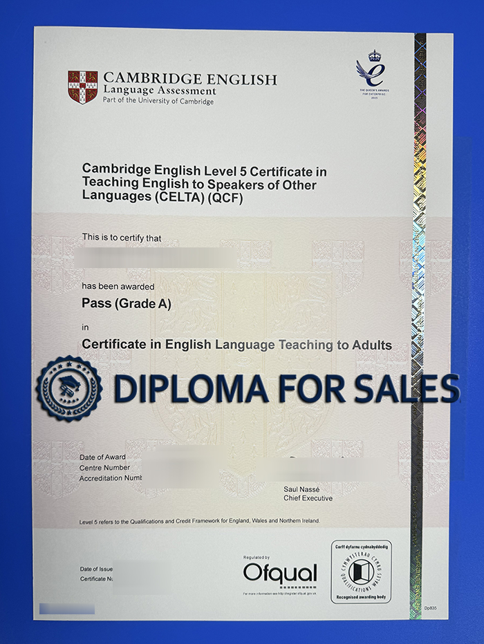 Fake CELTA Certificate