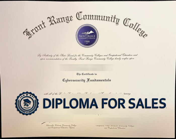 FRCC Diploma, Front Range Community College Diploma