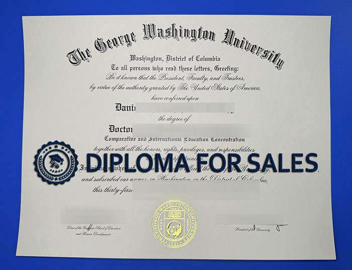 GWU Diploma, George Washington University Diploma GWU Diploma, George Washington University Diploma
