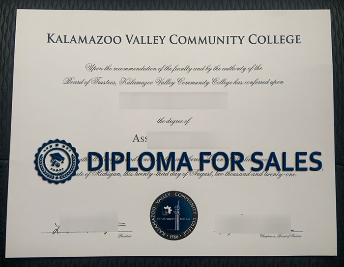 KVCC Diploma, Kalamazoo Valley Community College Diploma