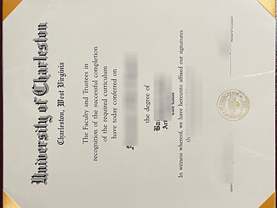 Fake University of Charleston Diploma