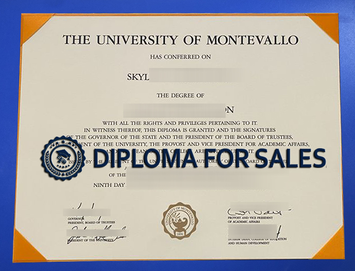 University of Montevallo Diploma